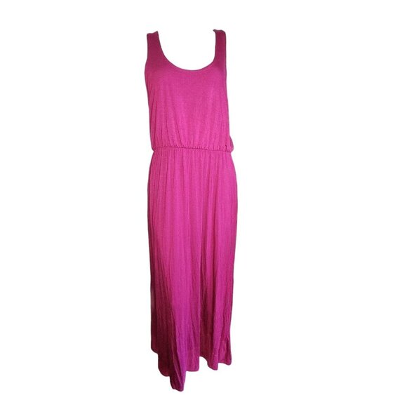 NWT DIP Solid All Purple Sleeveless Pullover Long Maxi Dress Womens Size L Large - Picture 1 of 7